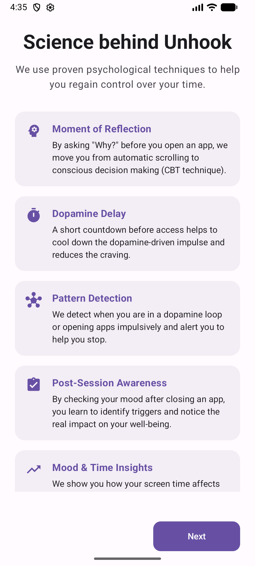 Science behind the app